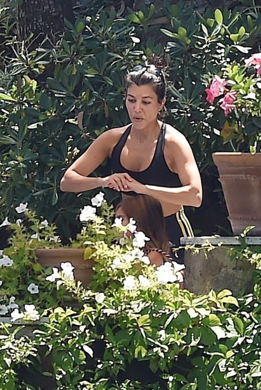KOURTNEY KARDASHIAN Working Out in Portofino 06/29/2018