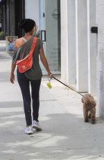 KRISTIN CHENOWEETH Out with Her Dog in Beverly Hills 07/09/2018