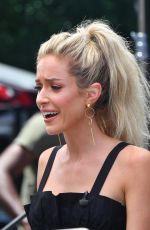 KRISTINA CAVALLARI on the Set of Extra in Los Angeles 07/20/2018