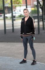 KRYSTEN RITTER and RACHEL TAYLOR Filming Jessica Jones Season 3 in Queens 07/05/2018