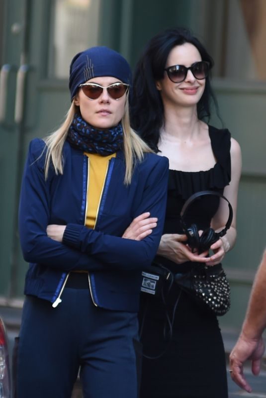 KRYSTEN RITTER and RACHEL TAYLOR on the Set of Jessica Jones 3 in New York 07/10/2018