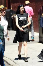 KRYSTEN RITTER Arrives at the Set of Jessica Jones in New York 07/09/2018