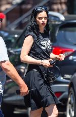 KRYSTEN RITTER Arrives at the Set of Jessica Jones in New York 07/09/2018