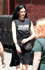 KRYSTEN RITTER Arrives at the Set of Jessica Jones in New York 07/09/2018