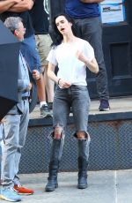 KRYSTEN RITTER on the Set of Jessica Jones in New York 07/05/2018