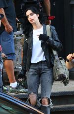 KRYSTEN RITTER on the Set of Jessica Jones in New York 07/05/2018