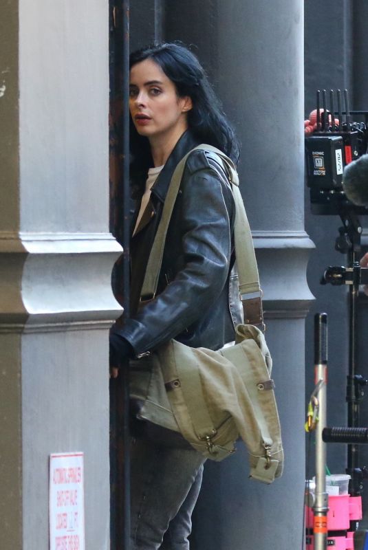 KRYSTEN RITTER on the Set of Jessica Jones in New York 07/05/2018