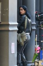 KRYSTEN RITTER on the Set of Jessica Jones in New York 07/05/2018