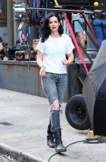 KRYSTEN RITTER on the Set of Jessica Jones in New York 07/05/2018