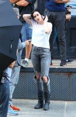 KRYSTEN RITTER on the Set of Jessica Jones in New York 07/05/2018