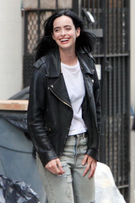 KRYSTEN RITTER on the Set of Jessica Jones in New York 07/06/2018