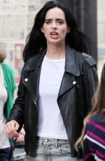 KRYSTEN RITTER on the Set of Jessica Jones in New York 07/06/2018