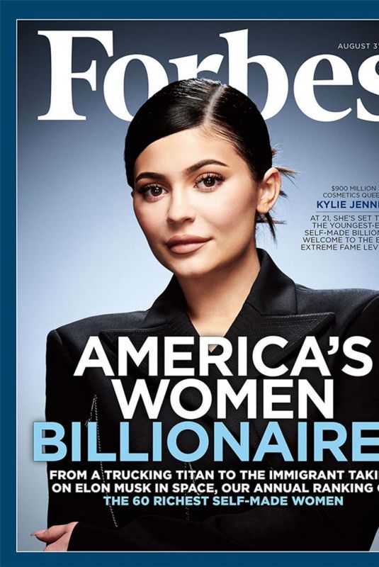 KYLIE JENNER in Forbes Magazine, August 2018 Issue