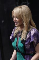 KYLIE MINOGUE Arribes at BBC Radio in London 07/11/2018