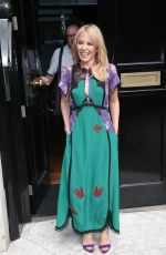 KYLIE MINOGUE Arribes at BBC Radio in London 07/11/2018