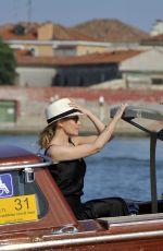 KYLIE MINOGUE at a Taxi Boat Ride in Venice 07/26/2018