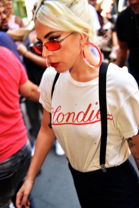 LADY GAGA Arrives at Electric Lady Studios in New York 06/29/2018