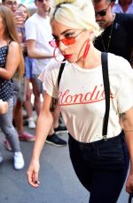 LADY GAGA Arrives at Electric Lady Studios in New York 06/29/2018