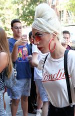 LADY GAGA Arrives at Electric Lady Studios in New York 06/29/2018