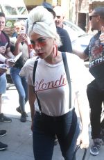 LADY GAGA Arrives at Electric Lady Studios in New York 06/29/2018