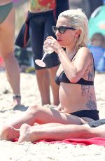 LADY GAGA in Bikini on the Beach in Hamptons 07/01/2018