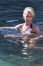 LADY VICTORIA HERVEY in Bikini on the Beach in Ischia 07/18/2018