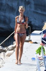 LADY VICTORIA HERVEY in Bikini on the Beach in Ischia 07/18/2018