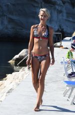 LADY VICTORIA HERVEY in Bikini on the Beach in Ischia 07/18/2018