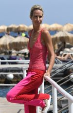 LADY VICTORIA HERVEY in Pink Bathing Suit at Albergo Della Regina Isabella Hotel in Ischia 07/21/2018