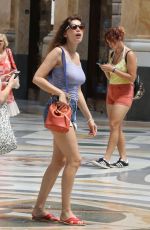 LAETITIA CASTA in Denim Shorts Out in Naples 07/05/2018