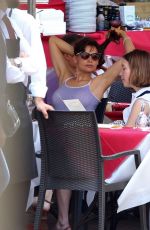 LAETITIA CASTA in Denim Shorts Out in Naples 07/05/2018
