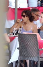 LAETITIA CASTA in Denim Shorts Out in Naples 07/05/2018