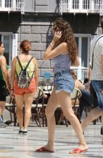 LAETITIA CASTA in Denim Shorts Out in Naples 07/05/2018