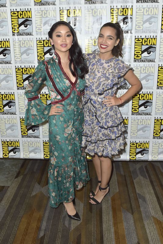 LANA CONDOR and MARIA GABRIELA DE FARIA at Deadly ClassPress Room at Comic-con in San Diego 07/22/2018
