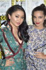 LANA CONDOR and MARIA GABRIELA DE FARIA at Deadly ClassPress Room at Comic-con in San Diego 07/22/2018