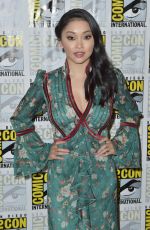 LANA CONDOR and MARIA GABRIELA DE FARIA at Deadly ClassPress Room at Comic-con in San Diego 07/22/2018