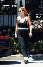 LARA BINGLE at Gracias Madre in West Hollywood 07/24/18
