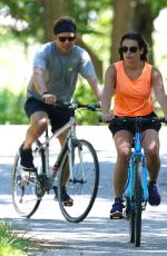 LEA MICHELE and Zandy Reich Out for a Bike Ride in New York 07/09/2018