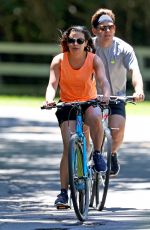 LEA MICHELE and Zandy Reich Out for a Bike Ride in New York 07/09/2018