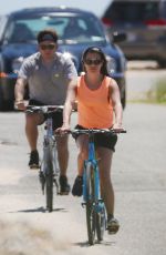 LEA MICHELE and Zandy Reich Out for a Bike Ride in New York 07/09/2018