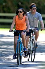 LEA MICHELE and Zandy Reich Out for a Bike Ride in New York 07/09/2018