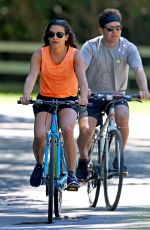 LEA MICHELE and Zandy Reich Out for a Bike Ride in New York 07/09/2018