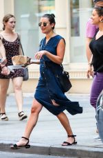 LEA MICHELE Out and About in New York 07/16/2018