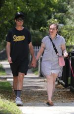 LENA DUNHAM Out with Boyfriend in Los Angeles 07/17/2018