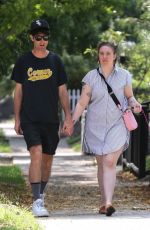 LENA DUNHAM Out with Boyfriend in Los Angeles 07/17/2018