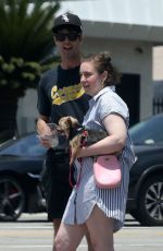 LENA DUNHAM Out with Boyfriend in Los Angeles 07/17/2018