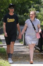 LENA DUNHAM Out with Boyfriend in Los Angeles 07/17/2018