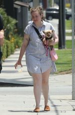 LENA DUNHAM Out with Boyfriend in Los Angeles 07/17/2018