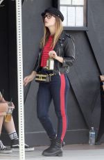 LESLIE GROSSMAN and BILLIE LOURD on the Set of America Horror Story Season 8 in Los Angeles 07/09/2018