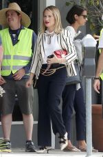 LESLIE GROSSMAN and BILLIE LOURD on the Set of America Horror Story Season 8 in Los Angeles 07/09/2018